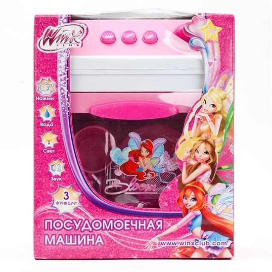 ИГРАЕМ ВМЕСТЕ Посудомоечная машина "Winx" (свет, звук, вода) 1602