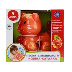 УМКА Интерактивная игрушка-каталка "Кошка" (свет, звук, движение) B1054871