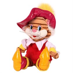 Мягкая игрушка "Кот в сапогах" (звук), 28 см V85121/28