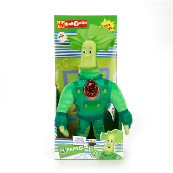 Мягкая игрушка "Фиксики" - Папус (свет-звук) в коробке, 29 см V41454/29Х