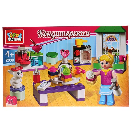 ГОРОД МАСТЕРОВ Конструктор "Кондитерская", 94 детали BB-2069