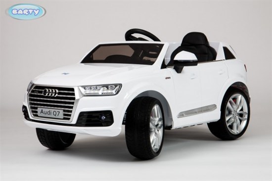 Электромобиль Barty Audi Q7 изготовлен по лицензии HL159 белый глянец Электромобиль Barty Audi Q7 изготовлен по лицензии HL159 белый глянец