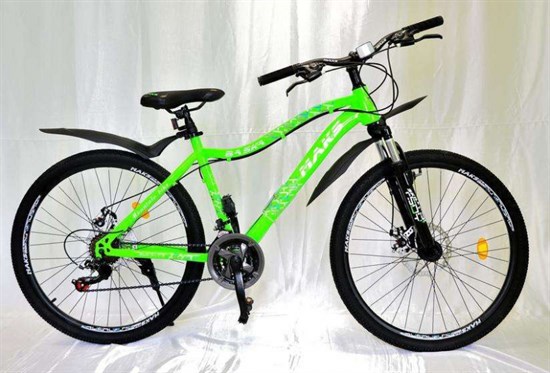 Велосипед 24" MAKS "BASKA" V Brake 21 скорость Рама 16 цвет зеленый (ПОД ЗАКАЗ) - фото 39637