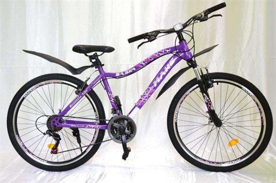 Велосипед 24" MAKS "BASKA" V Brake 21 скорость Рама 16 цвет фиолетовый (ПОД ЗАКАЗ) - фото 41617