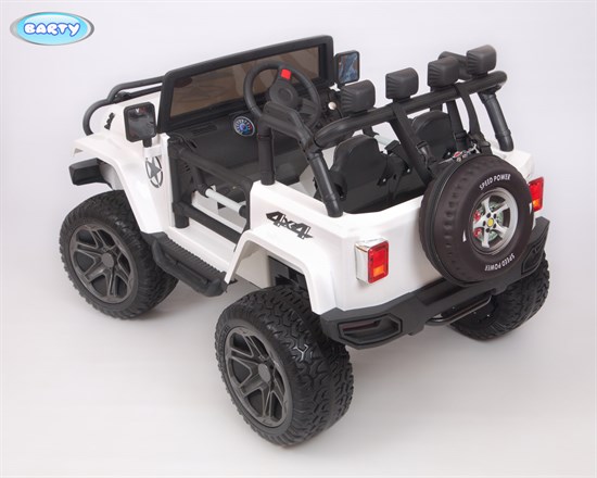 Электромобиль Jeep Wrangler Т555МР, Белый - фото 45270