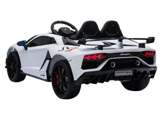 Детский электромобиль Lamborghini Aventador SVJ – HL328, Белый - фото 45325