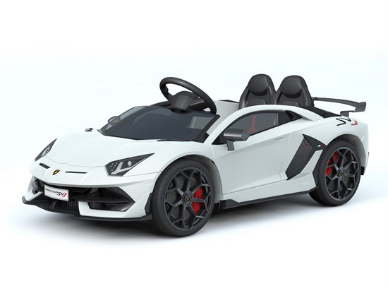 Детский электромобиль Lamborghini Aventador SVJ – HL328, Белый - фото 45326