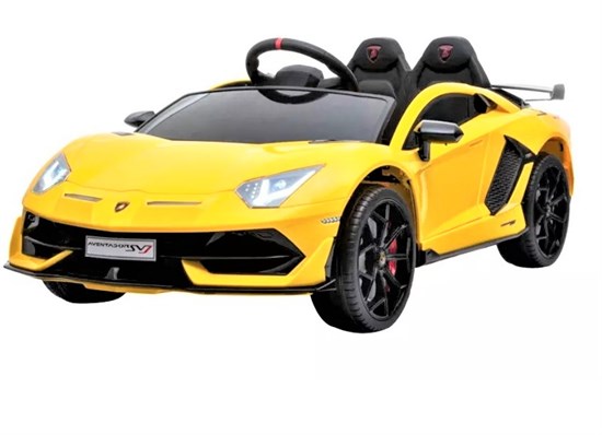 Детский электромобиль Lamborghini Aventador SVJ – HL328, Желтый глянец