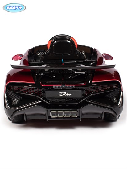 Электромобиль BARTY Bugatti DIVO HL338 (ЛИЦЕНЗИОННАЯ МОДЕЛЬ), Красный глянец - фото 45347