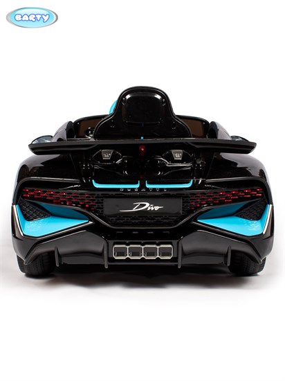 Электромобиль BARTY Bugatti DIVO HL338 (ЛИЦЕНЗИОННАЯ МОДЕЛЬ), Черный глянец - фото 45383