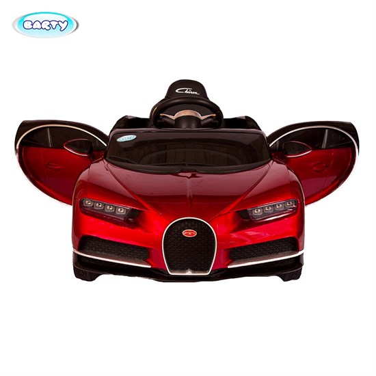 Электромобиль BARTY Bugatti Chiron HL318 (ЛИЦЕНЗИОННАЯ МОДЕЛЬ), Красно черный - фото 45394