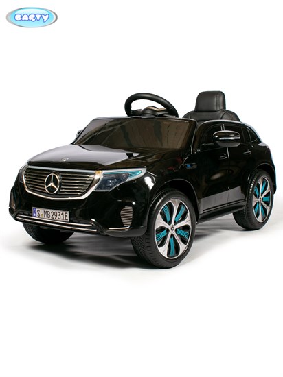 Детский электромобиль Barty Mercedes-Benz EQC400 4MATIC HL378, Черный глянец - фото 45485