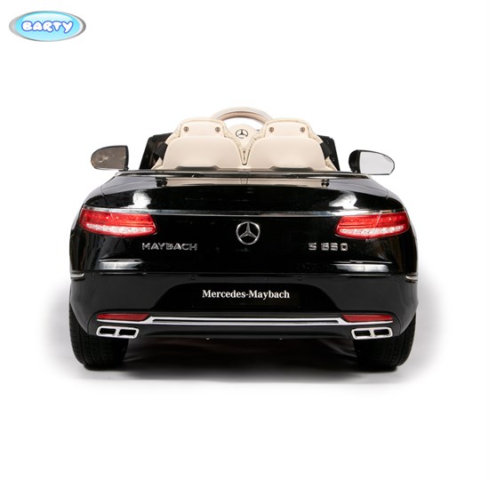 Детский электромобиль Barty Mercedes-Maybach S650 Cabriolet ZB188, Черный глянец - фото 45521