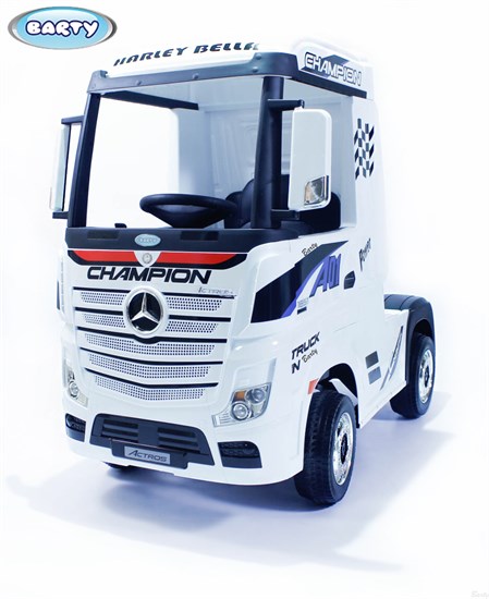 Детский электромобиль Barty Mercedes-Benz Actros (Лицензия), Белый