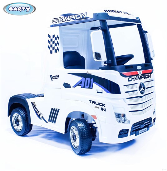 Детский электромобиль Barty Mercedes-Benz Actros (Лицензия), Белый - фото 45649