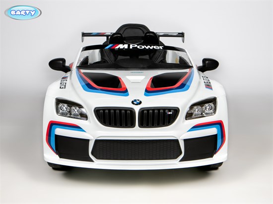 Электромобиль BMW M6 GT3 Z6666R, Белый - фото 45765