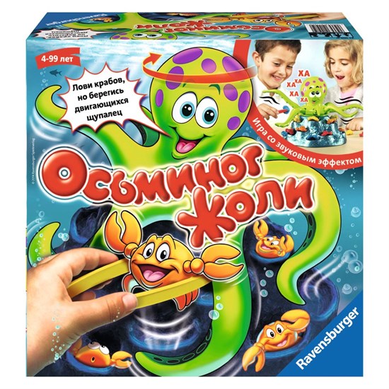 RAVENSBURGER Игра настольная "Веселый осьминог" (звук)  220748