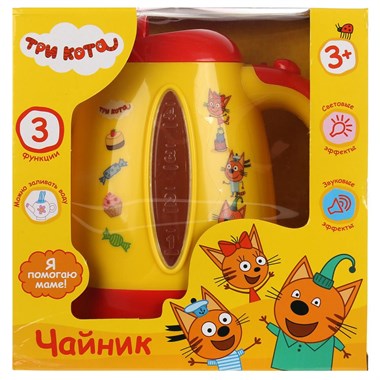 ИГРАЕМ ВМЕСТЕ Чайник "ТРИ КОТА" на бат. свет+звук B1738794-R