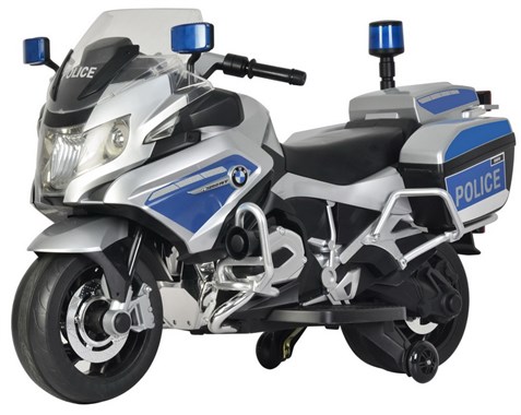 Детский электромотоцикл BARTY BMW R1200RT-P  Police Motоbaike Z212 (Лицензия), Серебряный