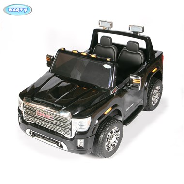 Электромобиль двухместный BARTY GMC HL368 ЛИЦЕНЗИЯ 4WD, Черный глянец