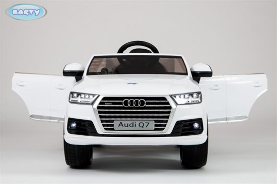 Электромобиль Barty Audi Q7 изготовлен по лицензии HL159 белый глянец - фото 34182