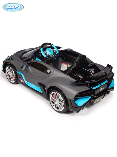 Электромобиль BARTY Bugatti DIVO HL338 (ЛИЦЕНЗИОННАЯ МОДЕЛЬ), Серый матовый - фото 45375