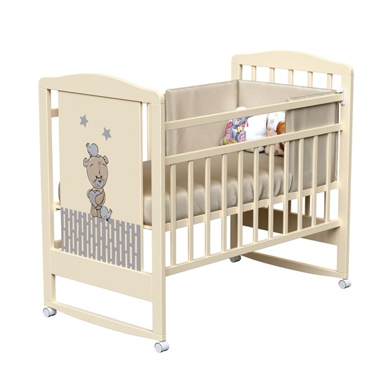 ВДК Кровать LOVE ME колесо-качалка - фото 48111