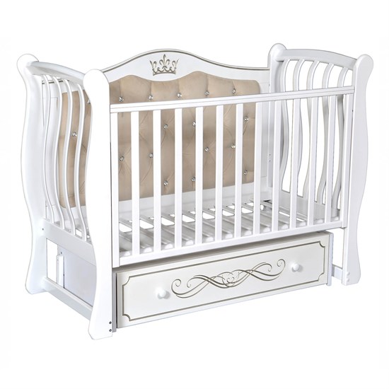 АНТЕЛ Кровать LUIZA-333 с мягкой вставкой, маятник - фото 48155