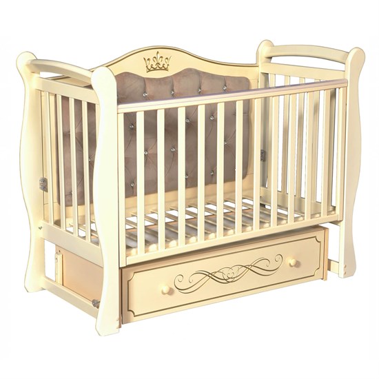 АНТЕЛ Кровать JULIA-111 с мягкой вставкой, маятник - фото 48166