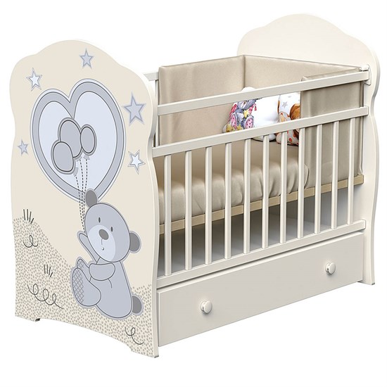 ВДК Кровать ТOBY маятник, ящик - фото 48170