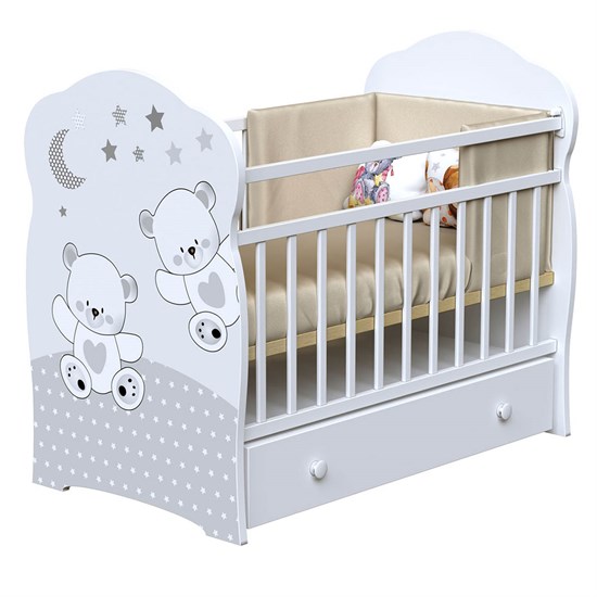 ВДК Кровать FUNNY BEARS маятник, ящик