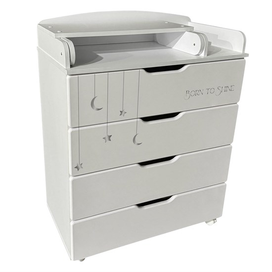 INDIGO Комод Baby Line 800/4 ЛДСП, МДФ - фото 48282