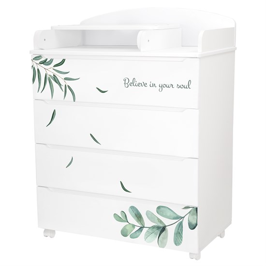 INDIGO Комод Green Line 800/4 ЛДСП, МДФ - фото 48364