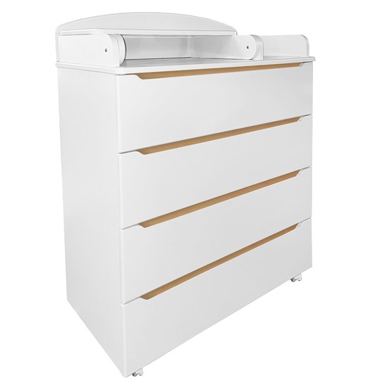 INDIGO Комод Style 800/4 МДФ с узким пеленальным столиком - фото 48374