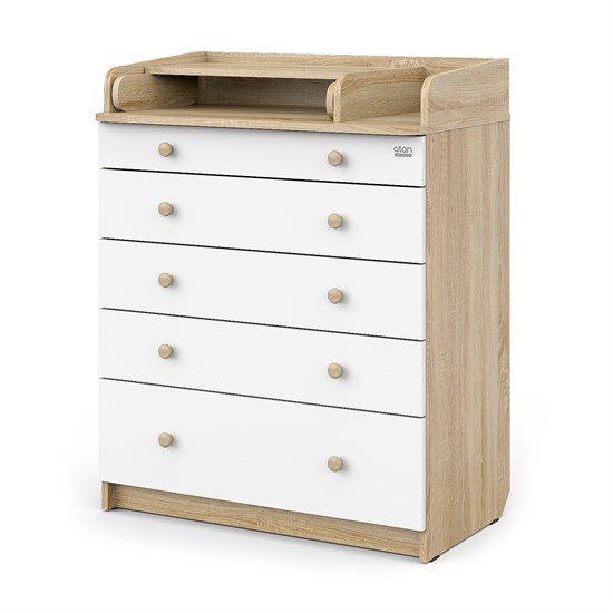 АТОН Комод LEO 800/5 ЛДСП с органайзером - фото 48390