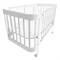 INDIGO Кровать Italiano Baby продольный маятник на колеса - фото 48061